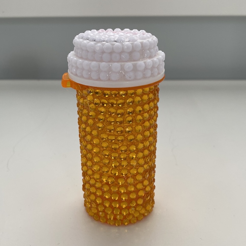 Rhinestone RX pill bottle - Picture 2 of 7